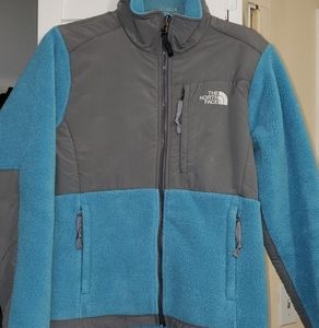 North Face Denali in blue/gray